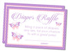 Butterfly Diaper Raffle Tickets