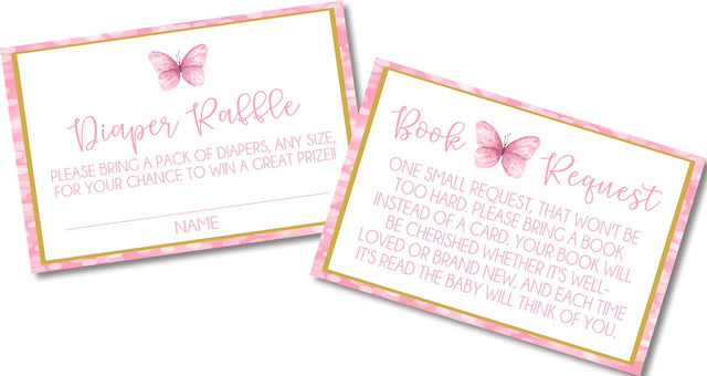 Butterfly Diaper Raffles & Book Requests