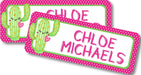 Cactus Back To School Supply Name Labels