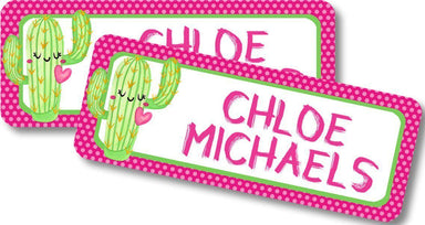 Cactus Back To School Supply Name Labels