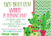 Cactus Birthday Party Invitations