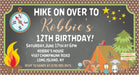 Camping Birthday Party Invitations