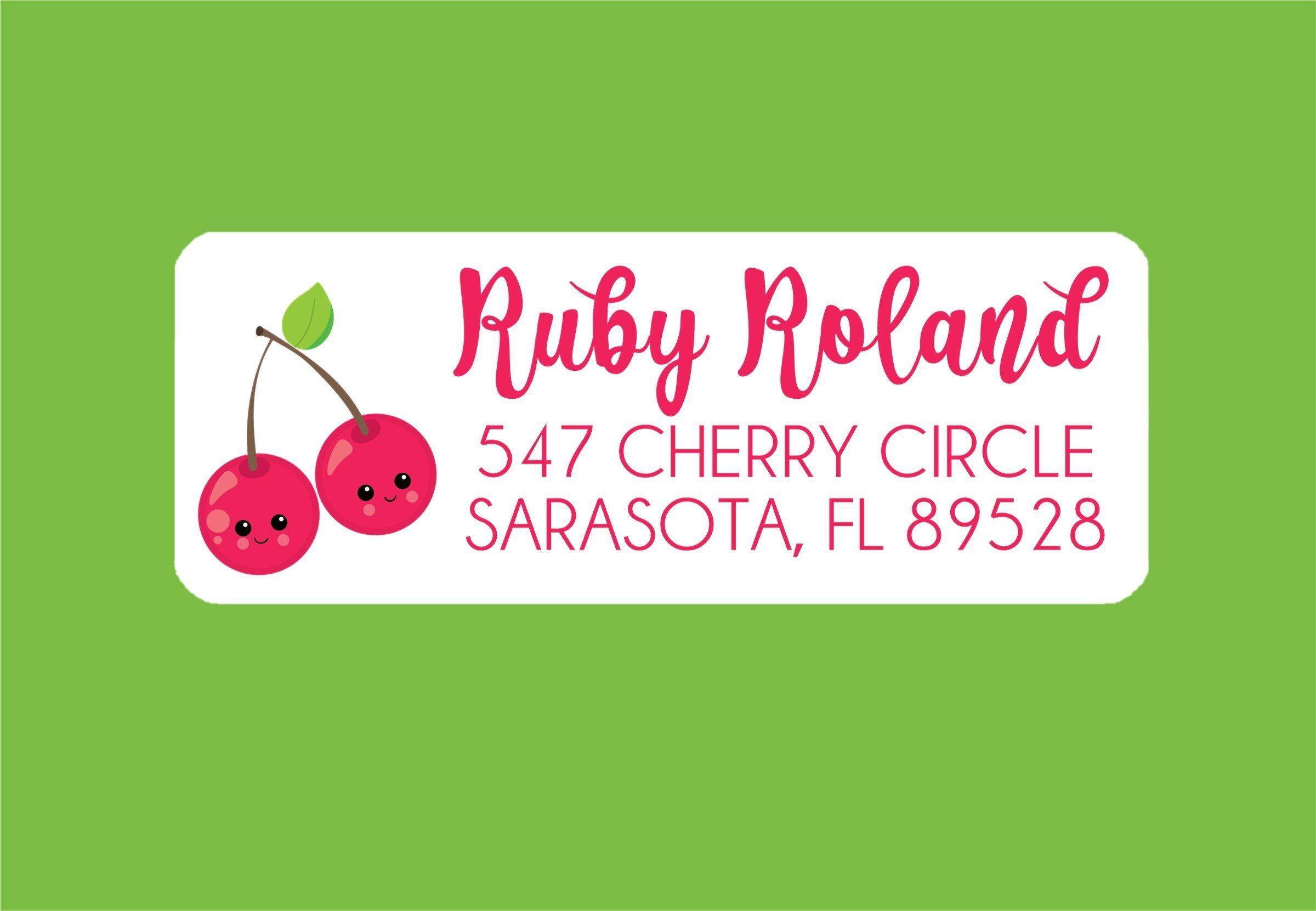 Cherry Address Labels