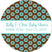 Chocolate and aqua donut baby shower favor label