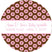 Chocolate donut background baby shower favor label