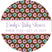 Chocolate donut pattern baby shower favor label