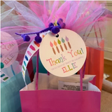 Colorful painting birthday sticker for kids