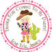 Cowgirl Birthday Party Stickers