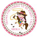 Cowgirl Birthday Party Stickers