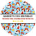 Dalmatian puppy fireman birthday party favor label