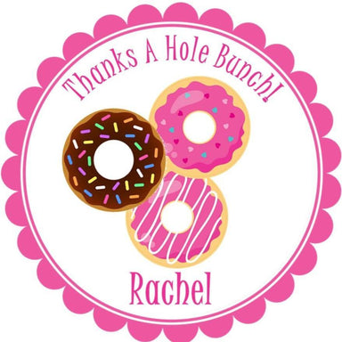 Donut Birthday Party Stickers