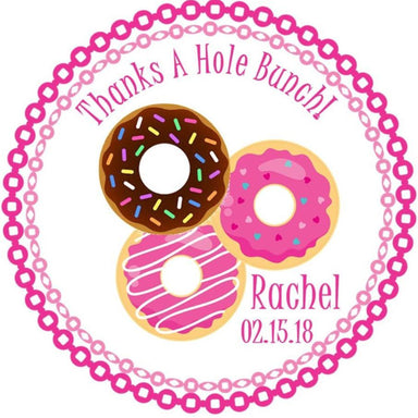 Donut Birthday Party Stickers