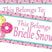 Donut back to school name labels with pink, teal, and sprinkle accents