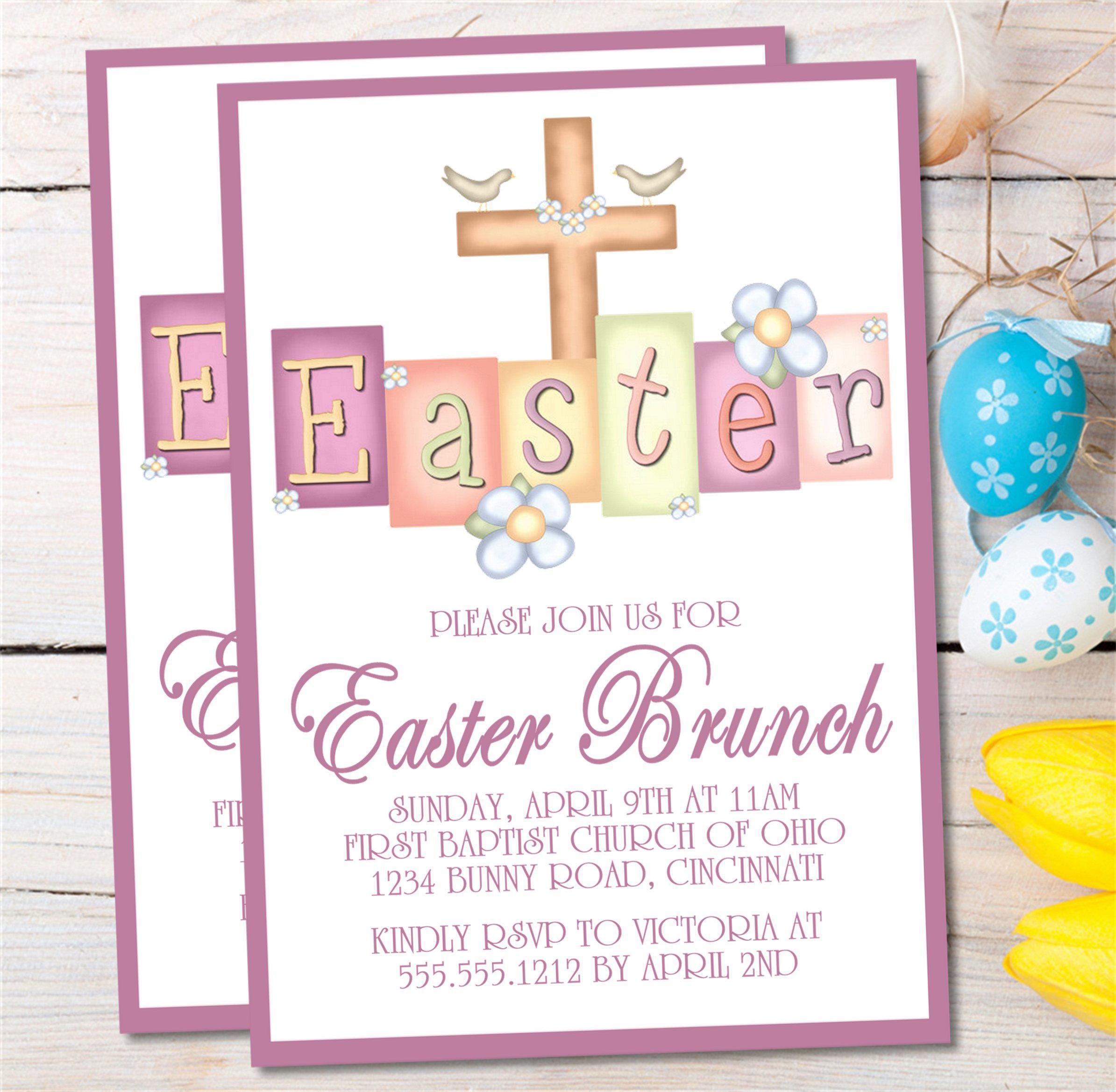 Easter Brunch Invitations