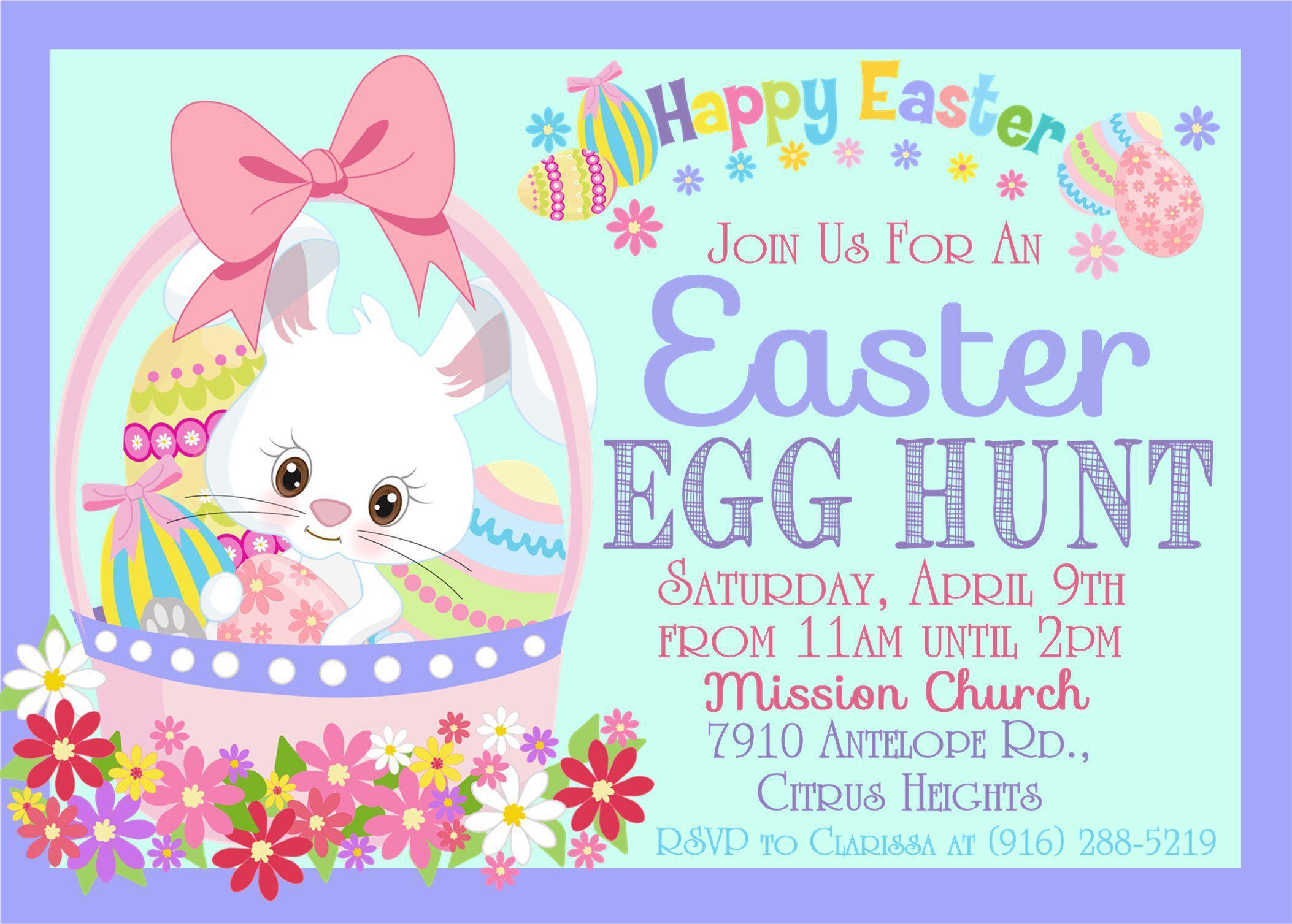 Easter Egg Hunt Invitations