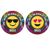 Emoji birthday sticker labels