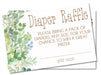 Eucalyptus Baby Diaper Raffle Tickets