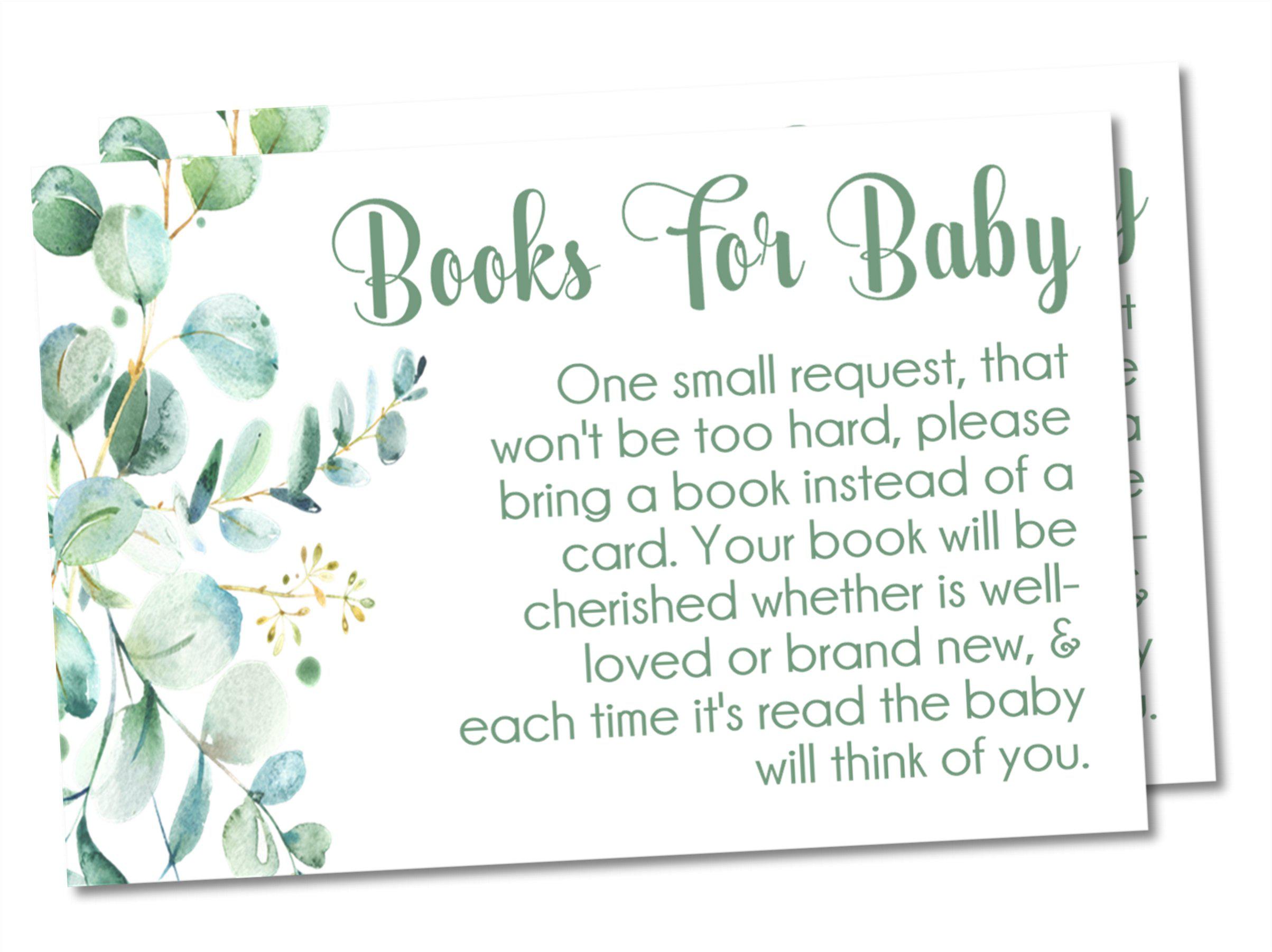 Eucalyptus Book Request Cards