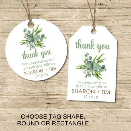 Eucalyptus Favor Tags