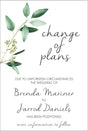 Eucalyptus Wedding Change Of Date Cards