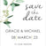 Eucalyptus Wedding Save The Date Cards