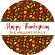 Fall Leaf Thanksgiving Stickers