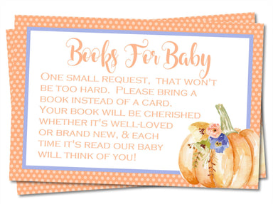 Fall Pumpkin Book Request Cards