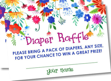 Fiesta Diaper Raffle Tickets