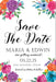 Fiesta Wedding Save The Date Cards