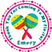 Fiesta birthday sticker with colorful maracas