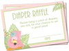 Flamingo Diaper Raffle Tickets