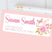 Floral butterfly address labels with pink roses