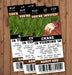 Football Birthday Party Ticket Invitations