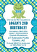 Frog Birthday Party Invitations