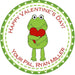 Frog Valentine's Day Stickers