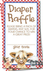 Gender Neutral Farm Animals Diaper Raffle Tickets