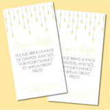 Gender Neutral Little Star Diaper Raffle Tickets