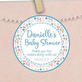 Gender Neutral Nautical Baby Shower Stickers Or Favor Tags