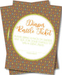 Gender Neutral Tribal Diaper Raffle Tickets
