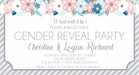 Gender Reveal Party Invitations