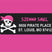 Girl pirate address labels with skull and crossbones design