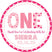 Girl’s pink ONE party favor label