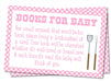 Girls Baby Q Book Request Cards