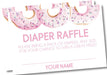 Girls Donut Diaper Raffle Tickets