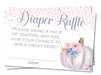 Girls Fall Pumpkin Diaper Raffle Tickets