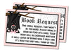 Girls Halloween Book Request Cards