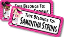 Girls Hip Hop Back To School Supply Name Labels