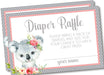 Girls Koala Diaper Raffle Tickets