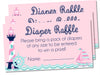 Girls Nautical Diaper Raffle Tickets