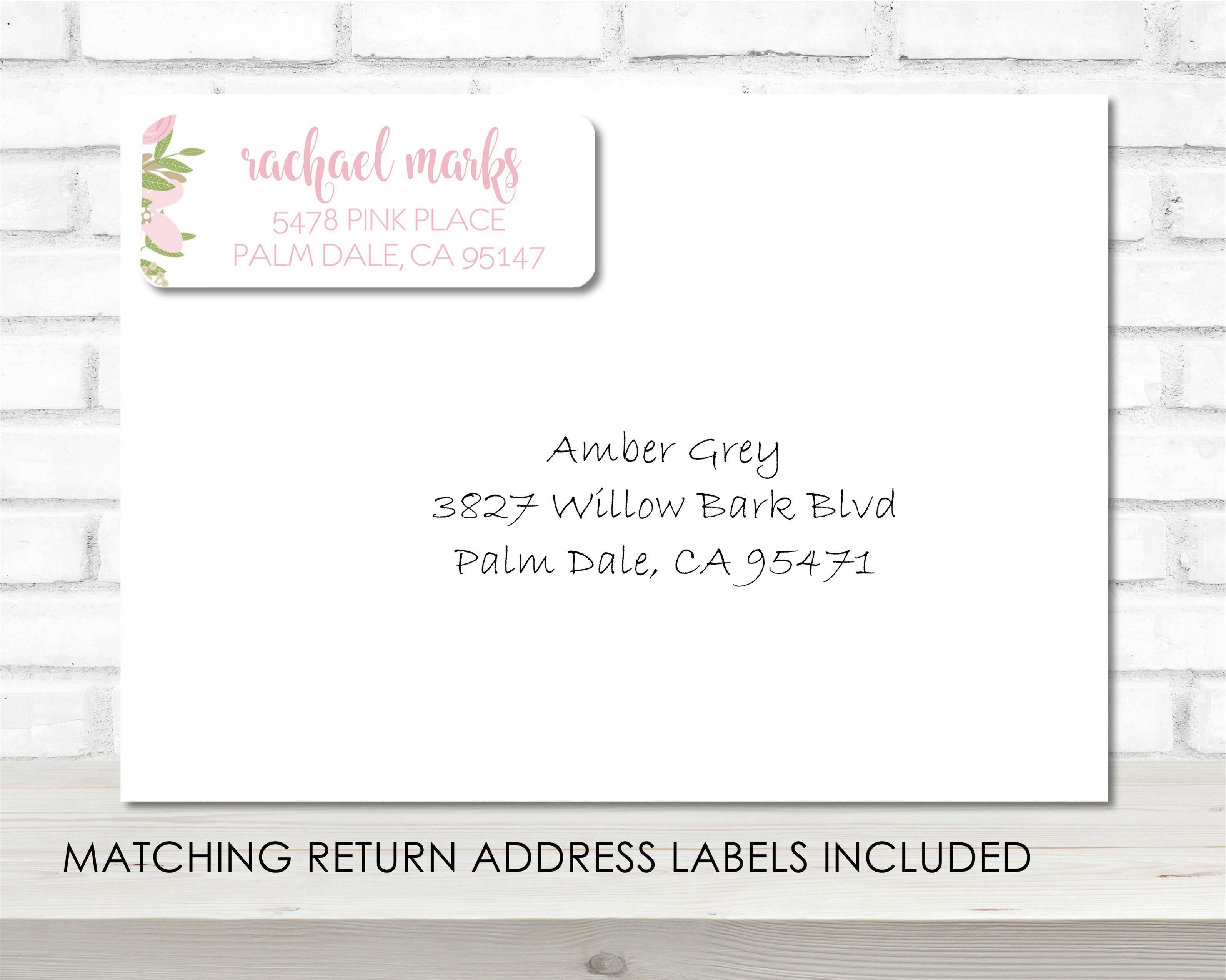 Girls Pink Floral Baby Shower By Mail Invitations